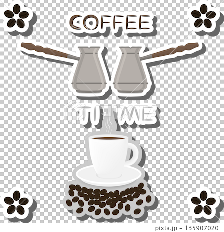 logo for white ceramic cup of hot coffee on saucer logo for white ceramic cup of hot coffee on saucer 135907020
