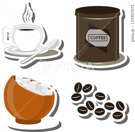 various sweet tasty natural coffee various sweet tasty natural coffee 135907071