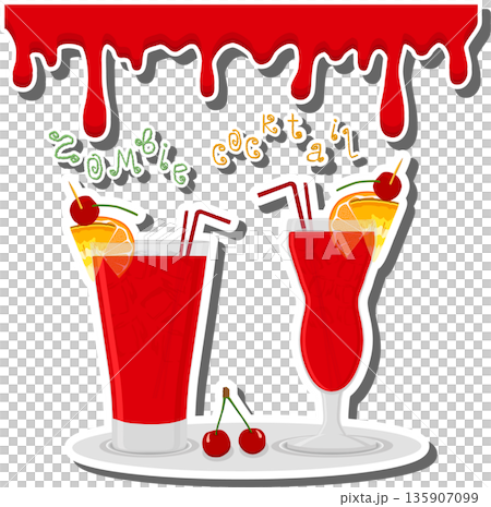 Bright beautiful alcohol cocktail zombie 135907099