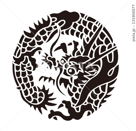 家紋　竜 135908877