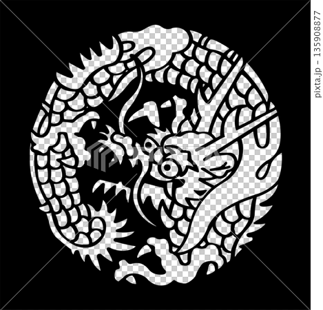 家紋　竜 135908877