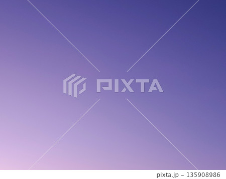 Purple Blue Sky Gradient Background. Smooth gradient sky from deep blue to soft purple at dusk or dawn, abstract nature backdrop. 135908986