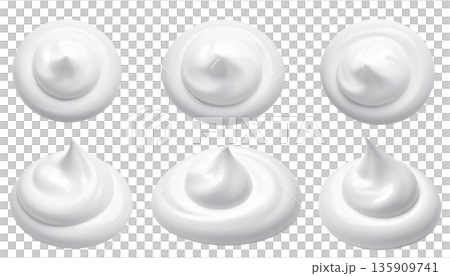 一套白色泡沫，蓬鬆質感（白色） 135909741