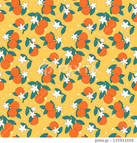 doodle oranges pattern doodle oranges pattern 135911050