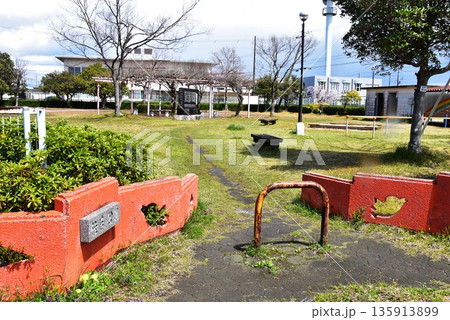 滋賀県高島市 住吉公園と周辺街並み 滋賀県高島市 住吉公園と周辺街並み 135913899