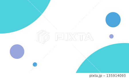 水色と紫の図形 135914093