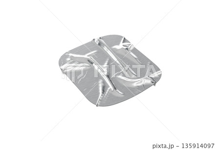 Blank silver square adhesive crumpled tape mockup png, transparent background, 3d rendering. Empty insulating tool for sticking mock up, cut out. Clear rugose attached label for repair template. Blank silver square adhesive crumpled tape mockup png, transparent background, 3d rendering. Empty insulating tool for sticking mock up, cut out. Clear rugose attached label for repair template. 135914097
