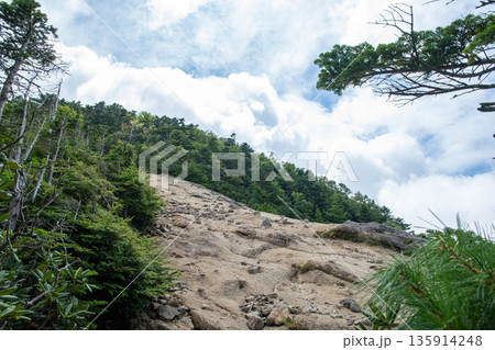 木賊山直下のガレ場 木賊山直下のガレ場 135914248