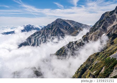 小蓮華山から見る後立山連峰の白馬鑓ヶ岳 白馬大池~北アルプス白馬岳縦走登山 小蓮華山から見る後立山連峰の白馬鑓ヶ岳 白馬大池~北アルプス白馬岳縦走登山 135915151