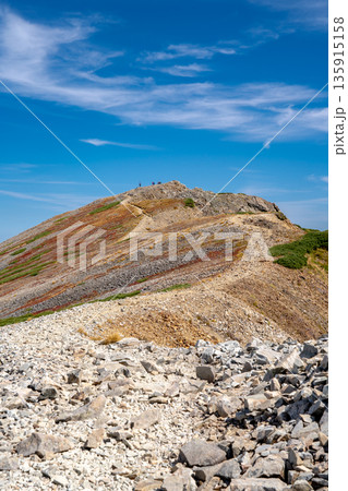 小蓮華山(大日岳)の山頂 白馬大池~北アルプス白馬岳縦走登山 小蓮華山(大日岳)の山頂 白馬大池~北アルプス白馬岳縦走登山 135915158