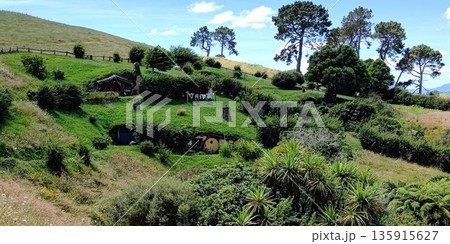 ホビット村の風景【ニュージーランド・マタマタ】 ホビット村の風景【ニュージーランド・マタマタ】 135915627