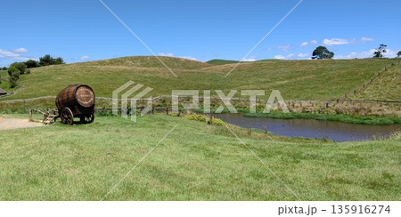 ホビット村、酒場グリーンドラゴンまでの道【ニュージーランド・マタマタ】 135916274