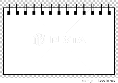 白紙のリングノート、メモ帳の背景 135916703