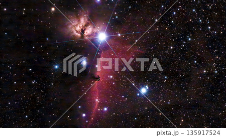 馬頭星雲と燃える木星雲(NGC2024) 馬頭星雲と燃える木星雲(NGC2024) 135917524