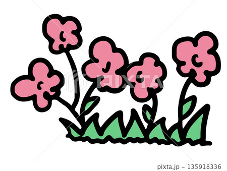 Kid drawing style of flower for nature, garden, icon, decorations, tree, plants, spring, summer, picnic, stickers, tattoo, floral print, home backyard, patch, brooch, pin, environment, earth, soil Kid drawing style of flower for nature, garden, icon, decorations, tree, plants, spring, summer, picnic, stickers, tattoo, floral print, home backyard, patch, brooch, pin, environment, earth, soil 135918336
