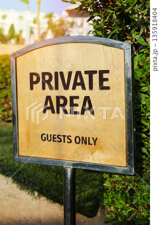 Private area for hotel guests only Private area for hotel guests only 135918404