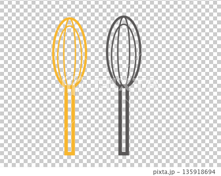 Set of whisk icon illustrations Set of whisk icon illustrations 135918694
