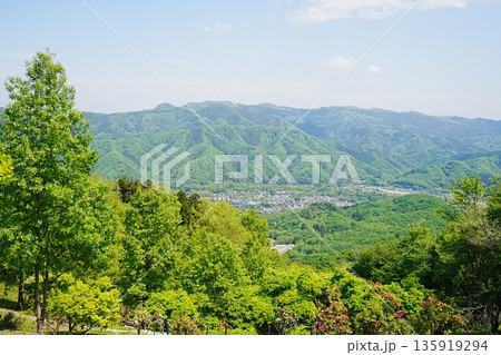 日本 埼玉県 秩父 宝登山からの景色 日本 埼玉県 秩父 宝登山からの景色 135919294