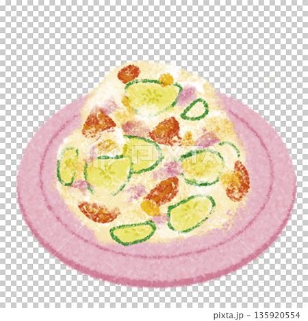 Potato salad on a plate Potato salad on a plate 135920554
