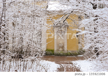 landscape in Tsaritsyno Park in Moscow landscape in Tsaritsyno Park in Moscow 135921006