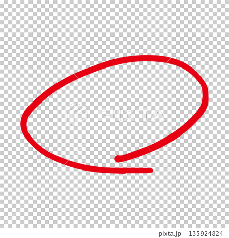 Red pen circle circle 135924824
