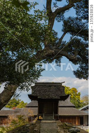 日本　岡山県岡山市北区後楽園の二色が岡にある地蔵堂 135928816