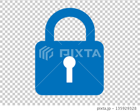 Padlock symbol (locked key icon) 135929328