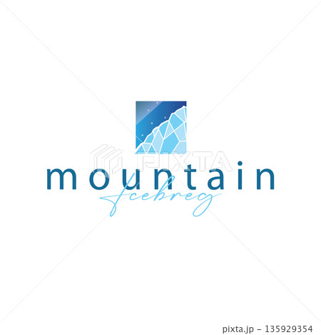 Timeless iceberg mountain logo built for global brand 135929354