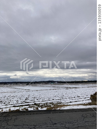 田園　雪景色 135930059