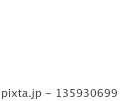白い塗りだけのマウスポインタがクリックするシンプルなイラスト 135930699