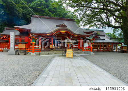 夏の世界遺産　熊野三山　熊野那智大社　拝殿 135931998