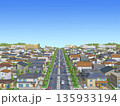 住宅街 　都市　街　背景 　イメージ 135933194