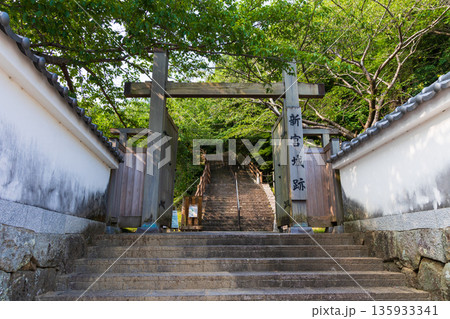 夏の和歌山県新宮市 新宮城跡 夏の和歌山県新宮市 新宮城跡 135933341