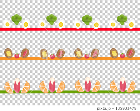 Lunch side dish illustration set 135933479