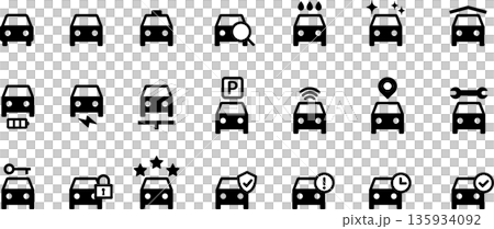 汽車、計程車、轎車、車輛圖示向量圖 2 135934092