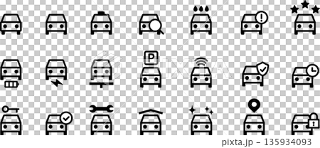 Automobile, taxi, car, vehicle icon vector illustration 135934093