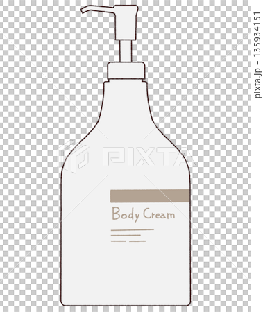簡單的潤膚霜瓶插圖 簡單的潤膚霜瓶插圖 135934151