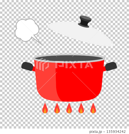 Illustration material of a cooking pot Illustration material of a cooking pot 135934242
