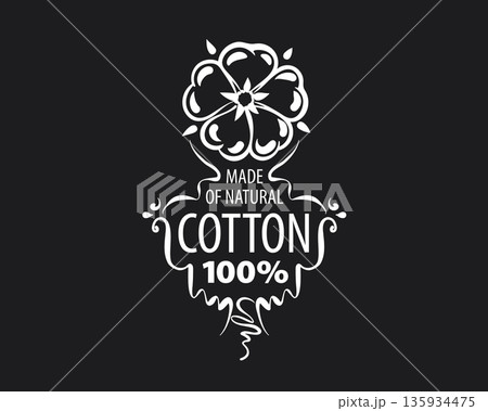 Luxurious textile insignia featuring detailed filigree work, Refined cotton badge showcasing ornate detailing and sophisticated design elements for branding 135934475