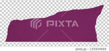 purple crumpled torn tape isolated on transparent background. purple crumpled torn tape isolated on transparent background. 135934669