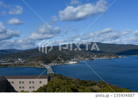 浜名湖展望台から眺める冬の風景 135934887