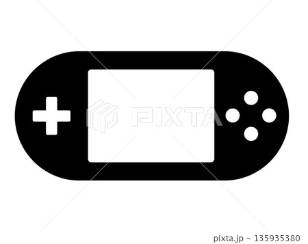ゲーム機のシルエットアイコン 135935380