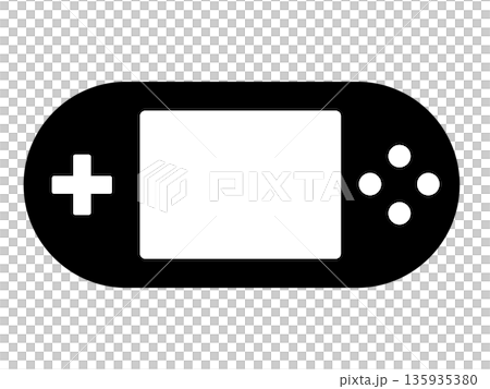 遊戲機輪廓圖標 135935380