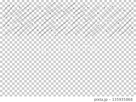 シンプルな雨の手描きフレーム3 シンプルな雨の手描きフレーム3 135935868