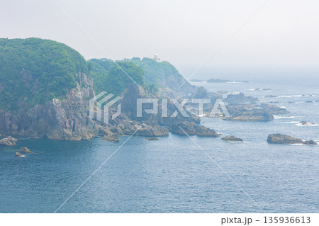 夏の和歌山県串本町　紀伊大島　海金剛 135936613