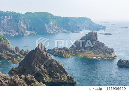 夏の和歌山県串本町　紀伊大島　海金剛 135936620