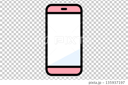 Blank smartphone frame mockup vector icon for app screen replacement Blank smartphone frame mockup vector icon for app screen replacement 135937197