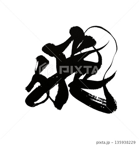 飛|スピードと挑戦を表す漢字の書道アート 飛|スピードと挑戦を表す漢字の書道アート 135938229