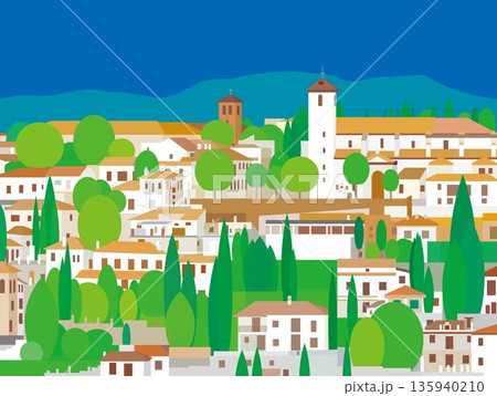 グラナダ　granada　アンダルシア　andalusia　スペイン　spain　春風景 135940210