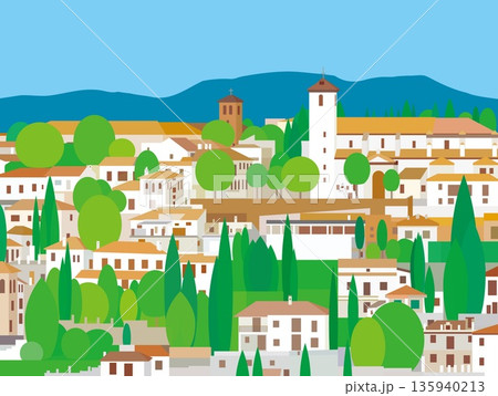 グラナダ　granada　アンダルシア　andalusia　スペイン　spain　春風景 135940213